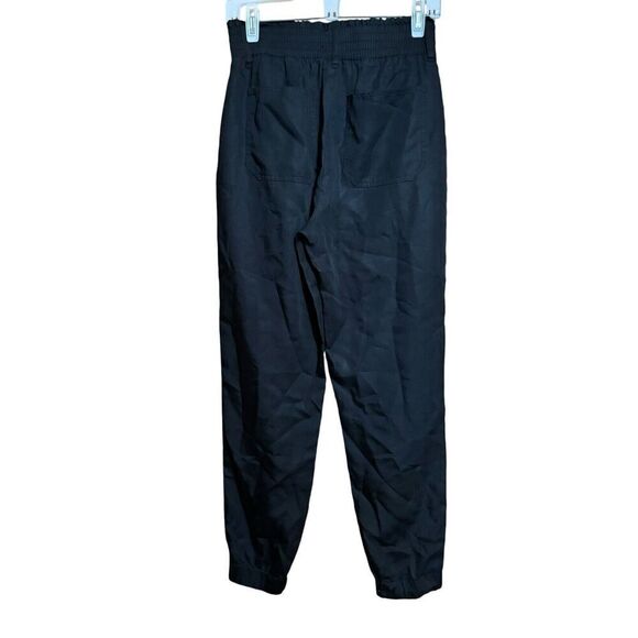 Abercrombie & Fitch Paperbag Pants Womens XS Black Pull On Jogger Bottoms - Picture 8 of 8